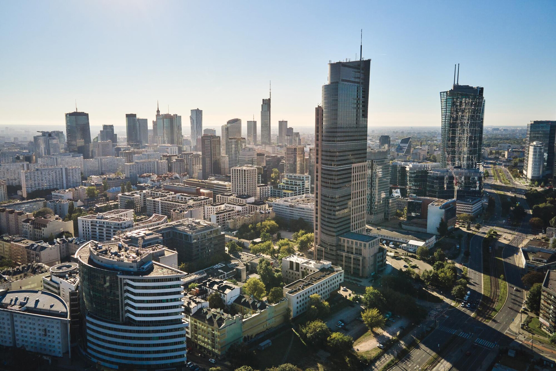 Warszawa — panorama centrum